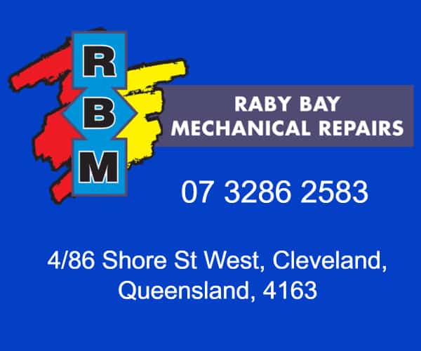 Raby Bay Mechnical Repairs at Cleveland - banner with blur background